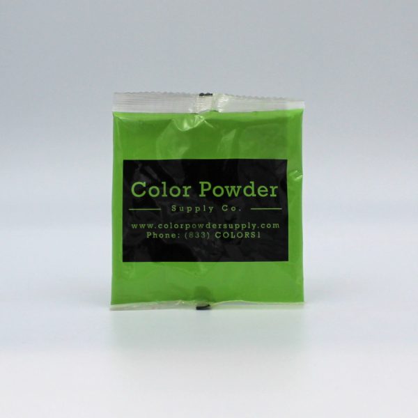 green color powder packet