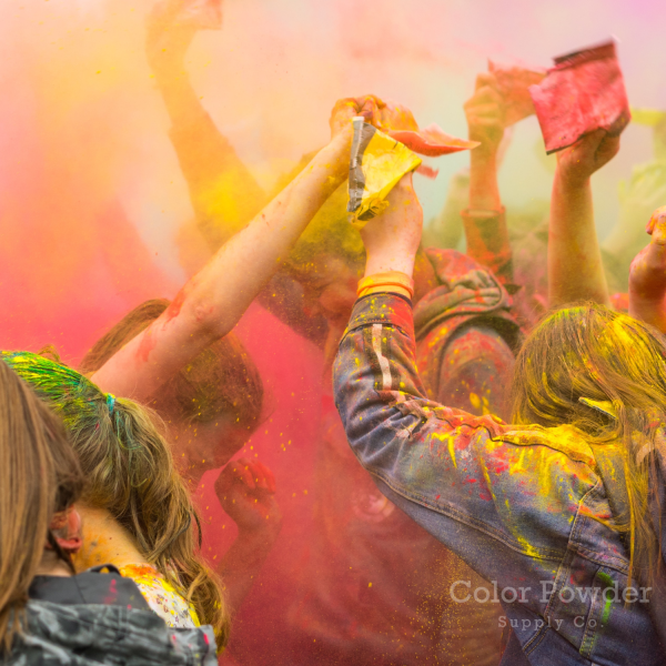 yellow color powder packets