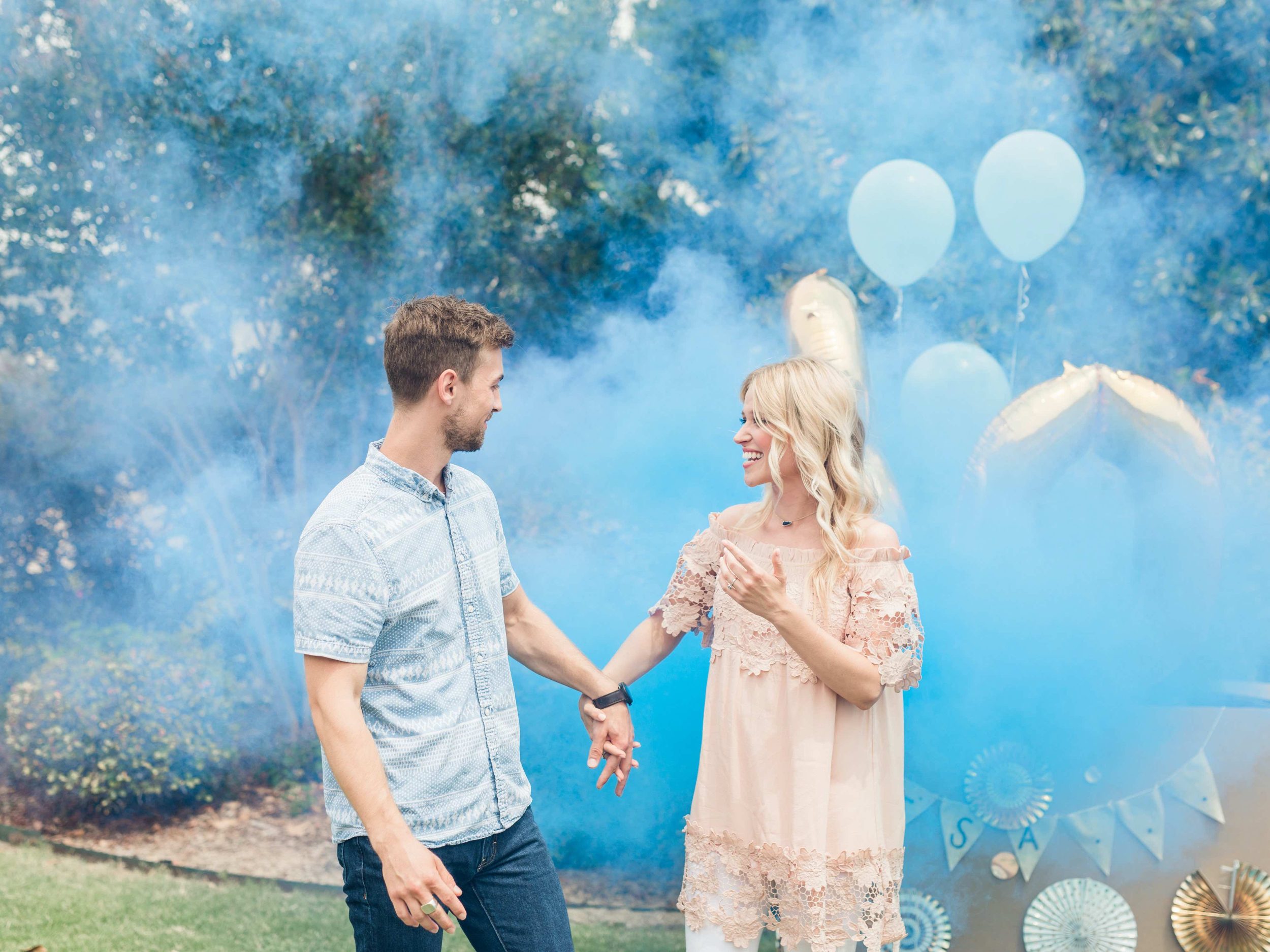 Using Color Powder at Gender Reveal Parties Color Powder Supply Co