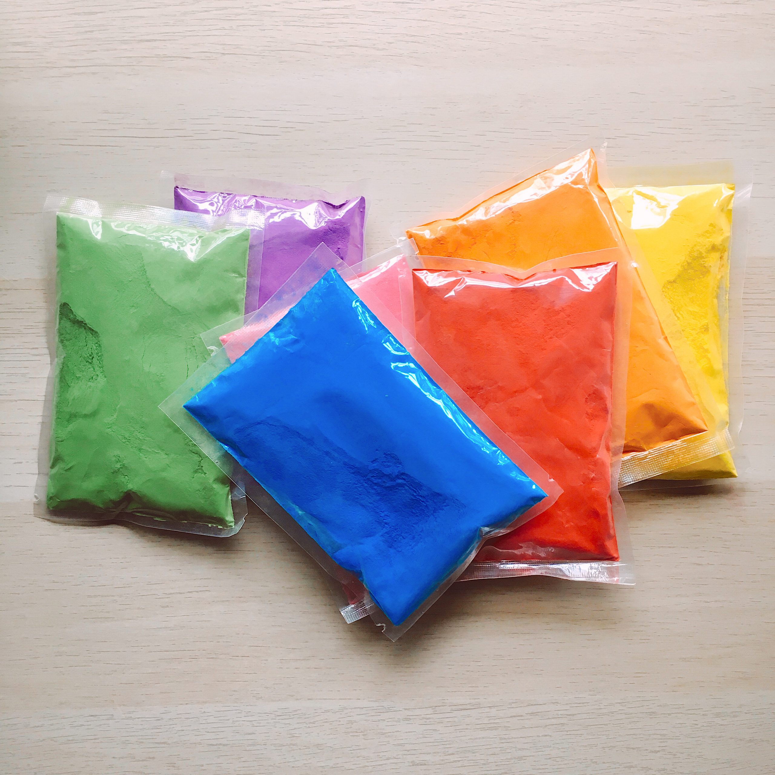 250 Count) Color Powder Packets - Assorted Colors - Color Powder Supply - Bulk Holi Powder