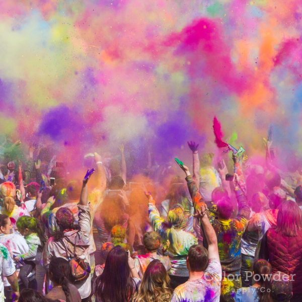 assorted color powder