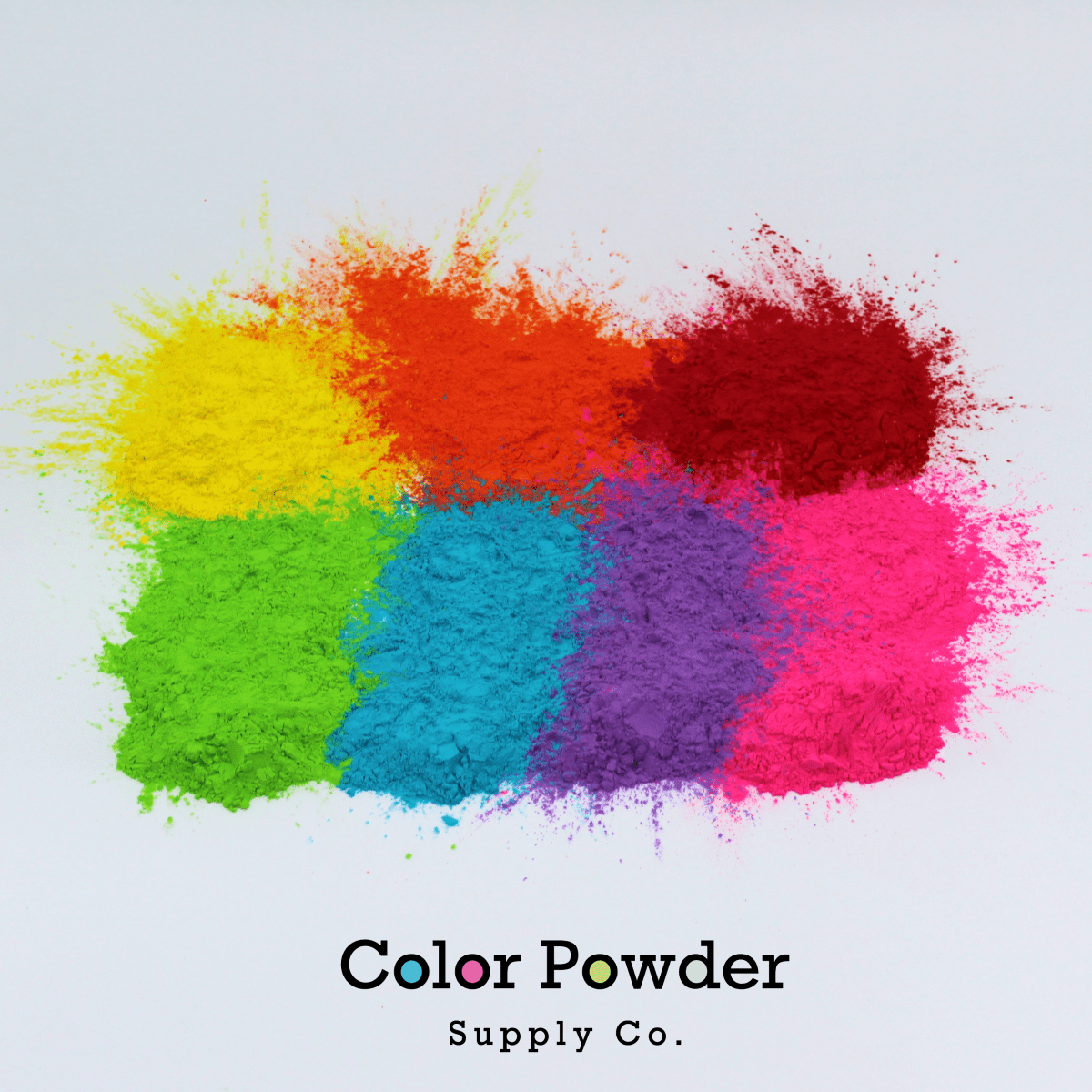 Colour Powder Six Pack - 14kgs of Colour Powder-2.3kg Each of 6 colours-Ideal for Colour Run Events, Youth Group Colour Wars