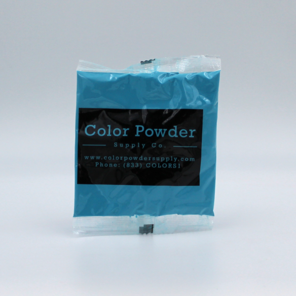 blue color powder packet