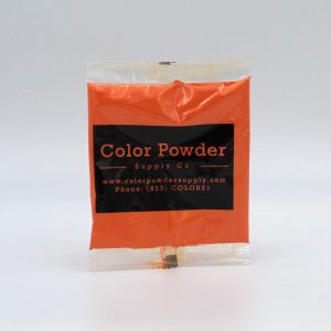 orange color powder packet