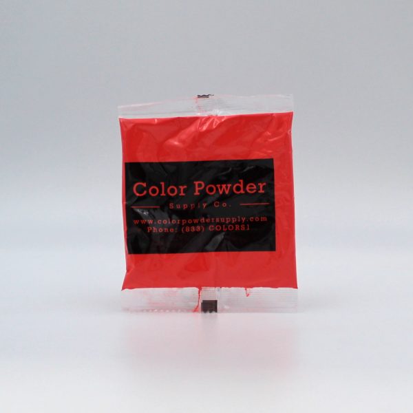 red color powder packet