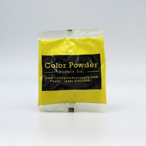 yellow color powder packet