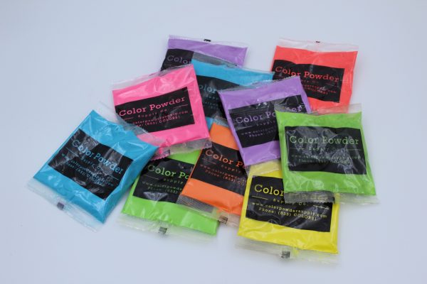 Free samples of Color Powder. 70g packets of varying colors of all natural color powder