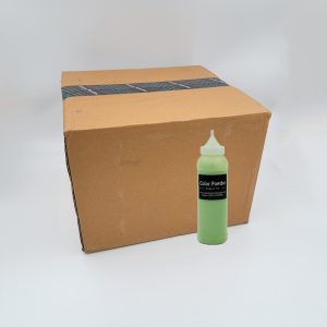 pre-filled green color powder squeeze bottles