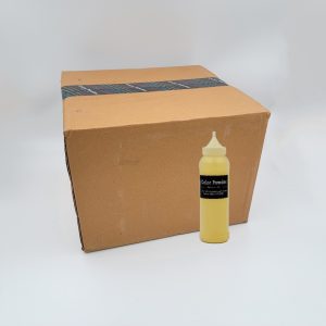 pre-filled yellow color powder squeeze bottles