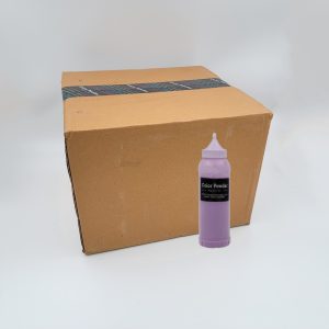 pre-filled purple color powder squeeze bottles