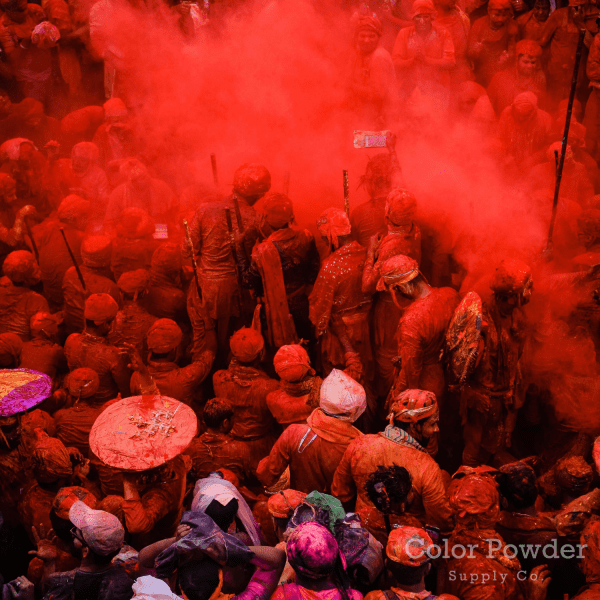 pre-filled red color powder squeeze bottles