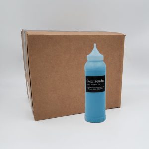 pre-filled blue color powder squeeze bottles