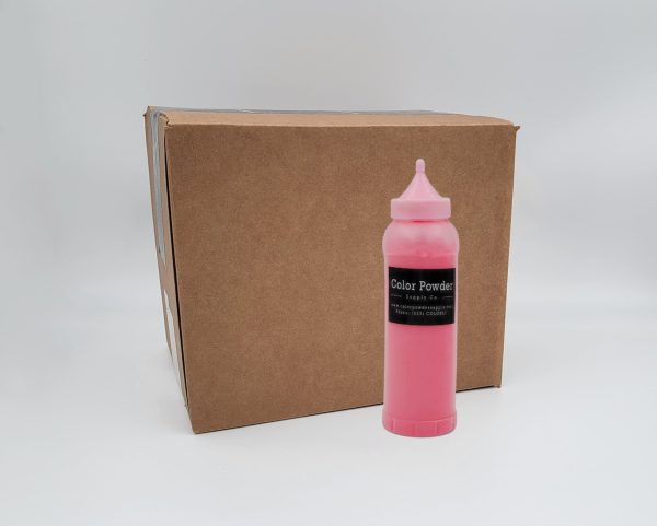 pre-filled red color powder squeeze bottles