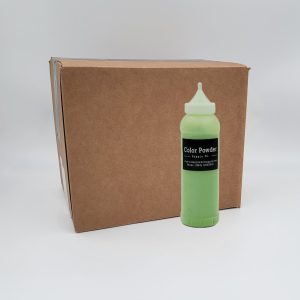 pre filled green color powder squeeze bottles 12 pack