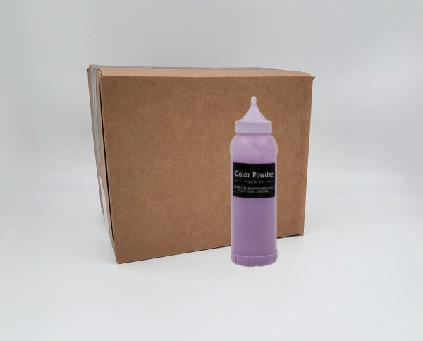 pre-filled purple color powder squeeze bottles - 25 pack
