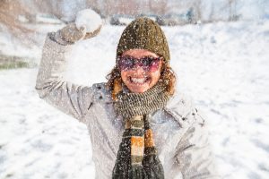 color powder snow day