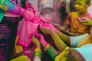 holi powder celebration