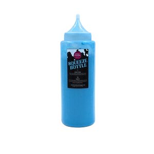 Pre-filled Blue Color Powder Squeeze Bottles (500g) - 12 Pack