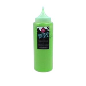 Pre-filled Green Color Powder Squeeze Bottles (500g) – 12 Pack