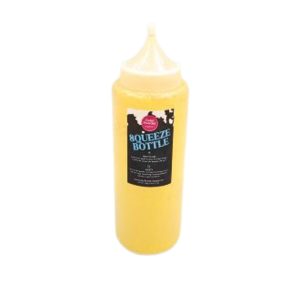 Pre-filled Yellow Color Powder Squeeze Bottles (500g) - 12 Pack