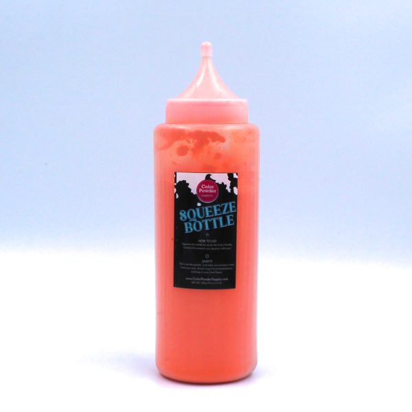 orange color powder squeeze bottles