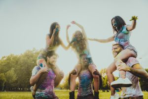 summer camp games color powder