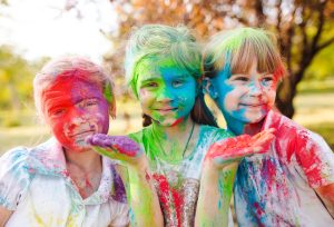color powder activities for kids