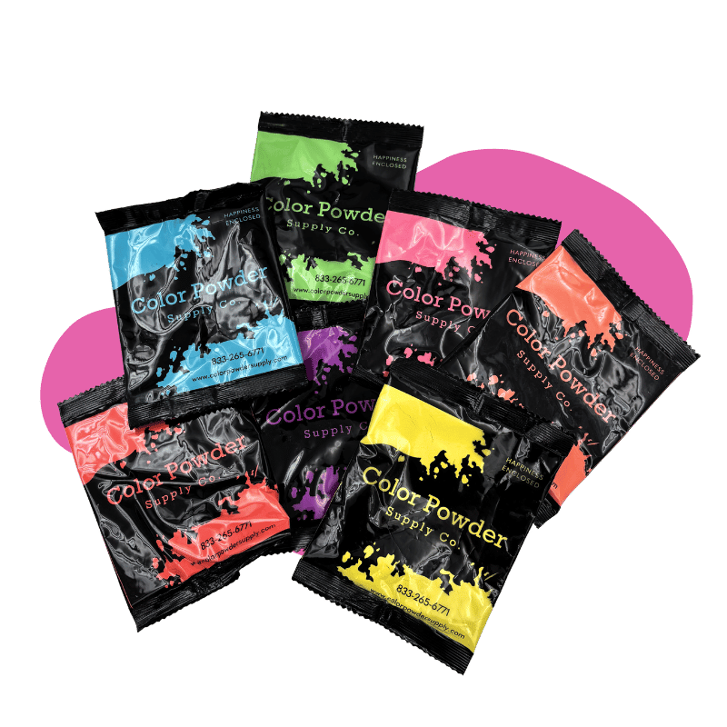 Assorted single-use powder packets